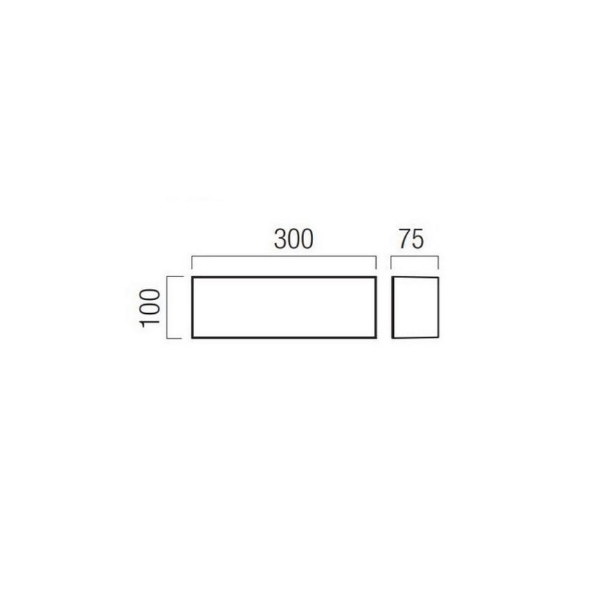Redo 90329 - Applique murale d'extérieur LED KODIAK LED/12W/230V 4000K 30 cm IP65 blanche