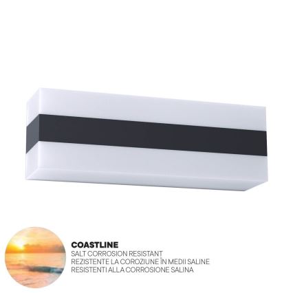 Redo 90330 - LED Applique murale d'extérieur KODIAK LED/12W/230V IP65 blanc/noir