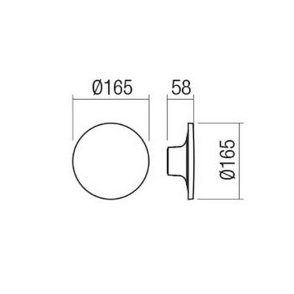 Redo 90369 - Applique murale extérieure LED AURA LED/8W/230V 3000K IP65 anthracite