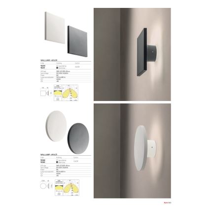 Redo 90371 - Applique murale d'extérieur AURA LED/8W/230V 3000K IP65 anthracite
