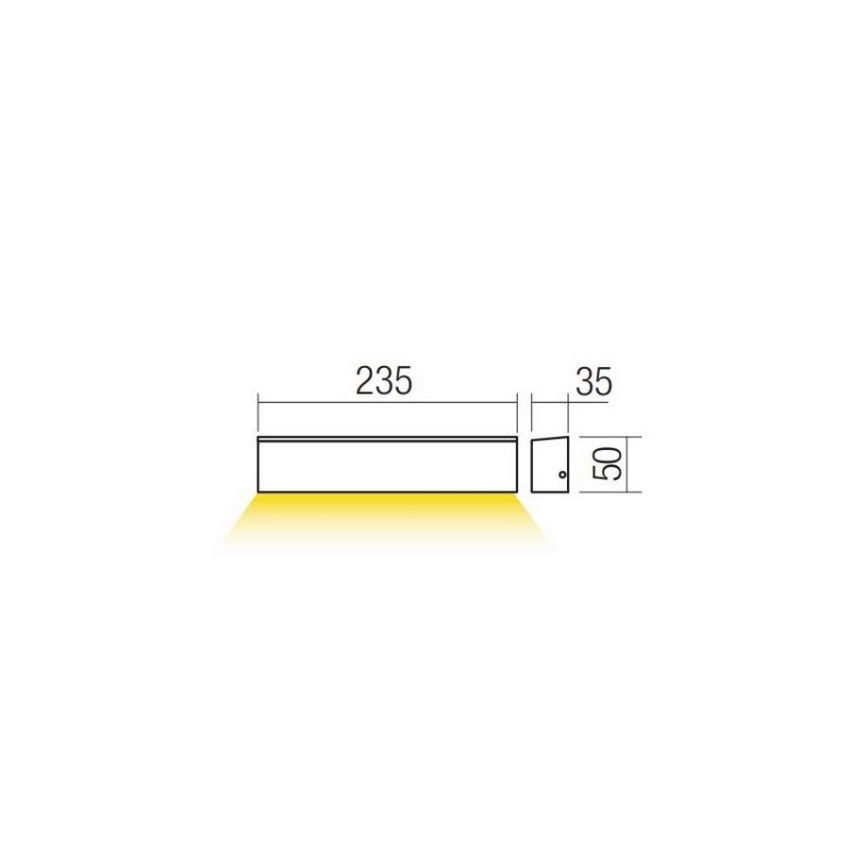 Redo 90395 - LED Applique murale d'extérieur OMNIA LED/12W/230V 3000K IP54 marron