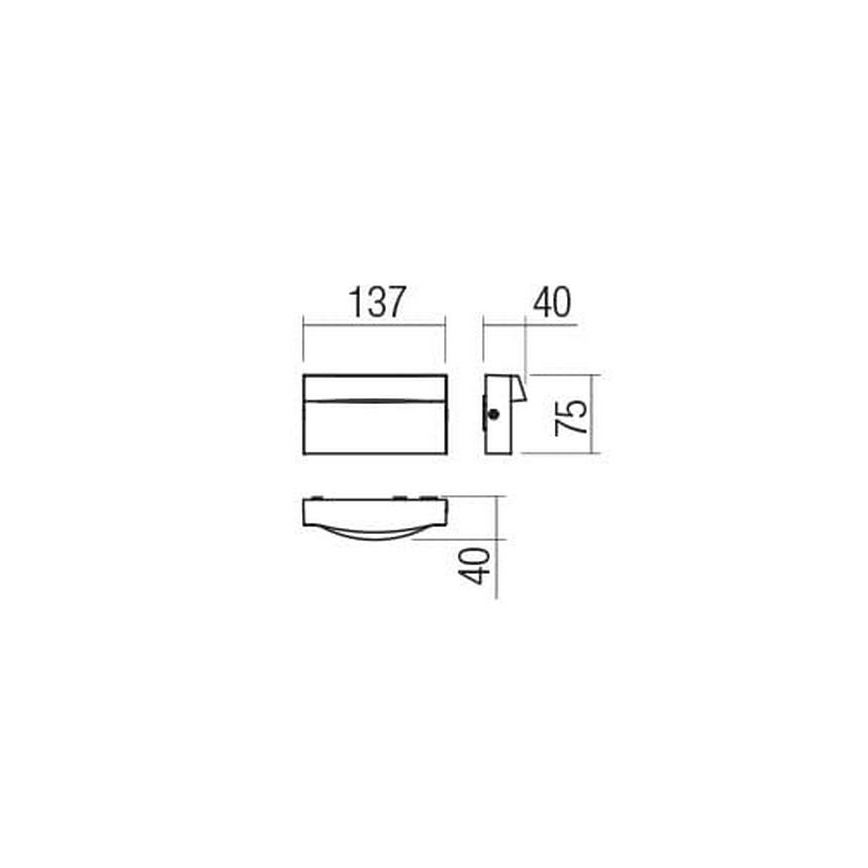 Redo 90425 - Applique murale LED extérieure POLIFEMO LED/8W/230V IP65 blanc