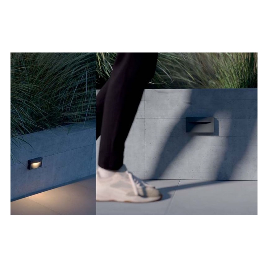 Redo 90426 - Applique murale LED extérieure POLIFEMO LED/8W/230V IP65 anthracite