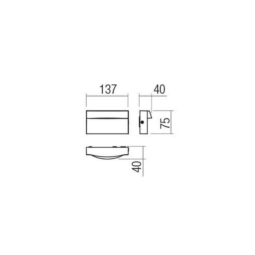 Redo 90426 - Applique murale LED extérieure POLIFEMO LED/8W/230V IP65 anthracite