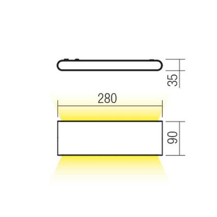 Redo 90452 - Applique murale d'extérieur LED KLIPPE LED/24W/230V 3000K IP54 anthracite