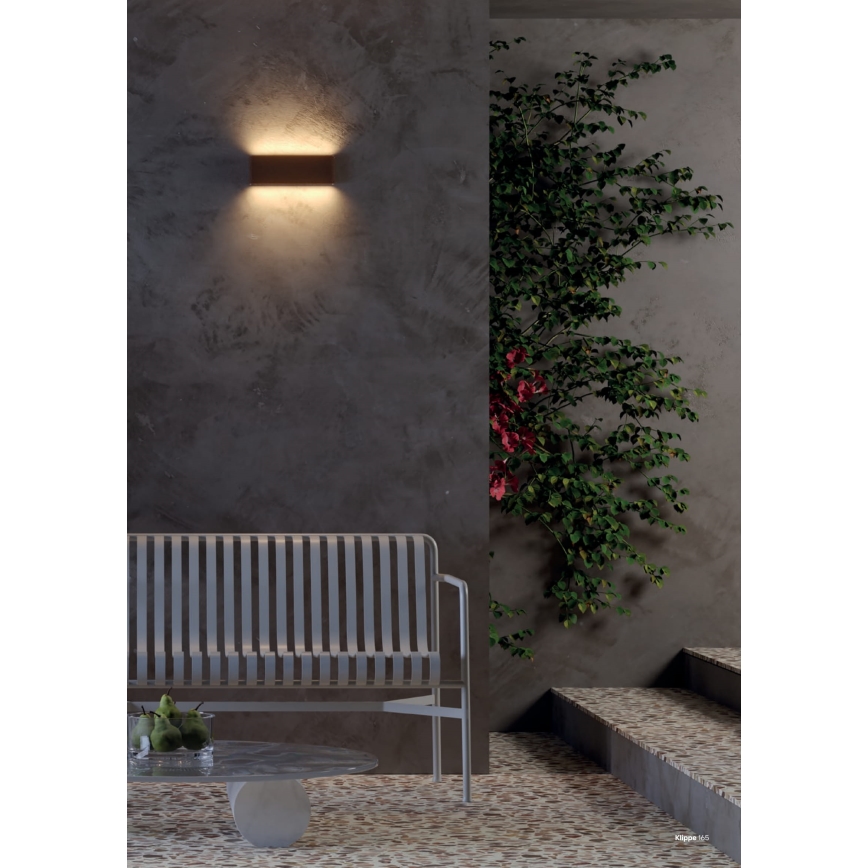 Redo 90453 - Applique murale d'extérieur KLIPPE LED/24W/230V 3000K IP54 marron