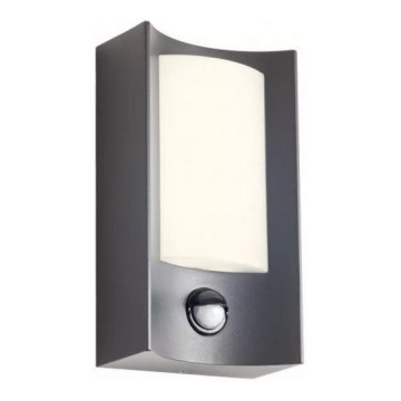 Redo 90486 - Applique murale extérieure avec détecteur WARP LED/8W/230V 3000K IP44 anthracite