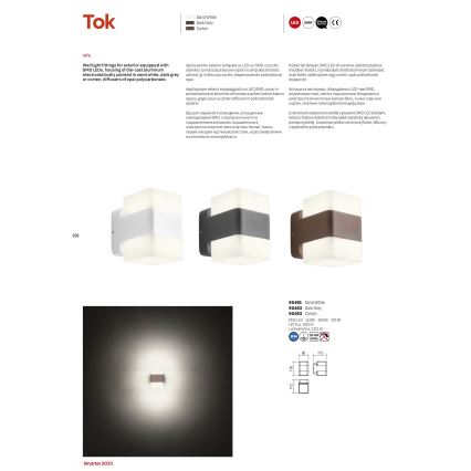 Redo 90492 - Applique murale LED extérieure TOK LED/14,8W/230V IP44 anthracite