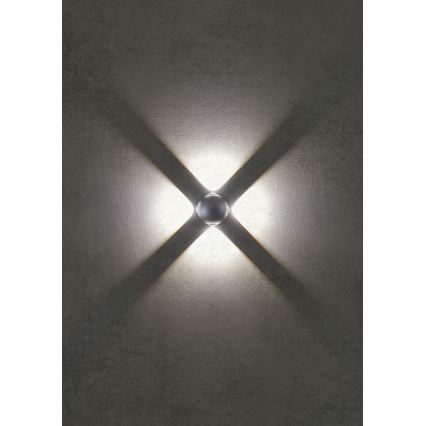 Redo 90500 - Applique murale extérieure MILESTONE 4xLED/3W/230V IP54 anthracite