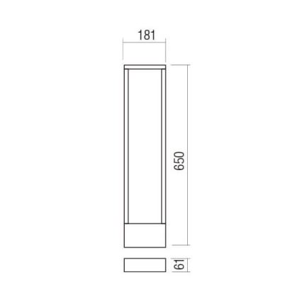 Redo 90509 - Lampe LED extérieure WALD LED/10W/230V IP65 anthracite