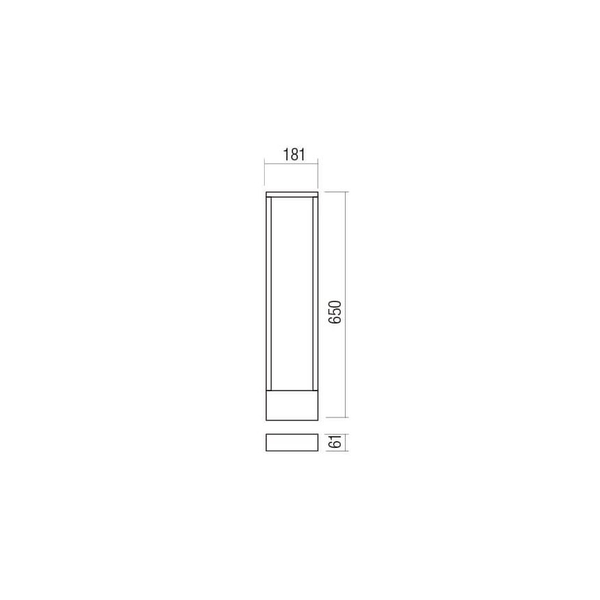 Redo 90509 - Lampe LED extérieure WALD LED/10W/230V IP65 anthracite