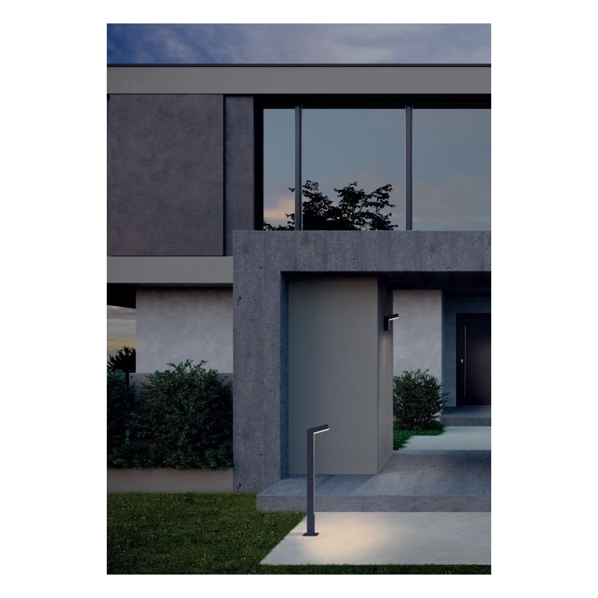 Redo 90510 - Applique murale LED extérieure WOODY LED/10W/230V IP54 anthracite