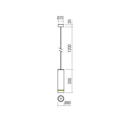 Redo 90515 - Suspension LED d'extérieur KLOU LED/9W/230V IP54 marron