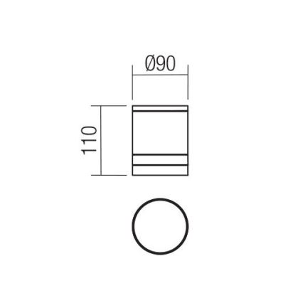 Redo 90519 - Plafonnier extérieur CARGO 1xGU10/28W/230V IP54 anthracite