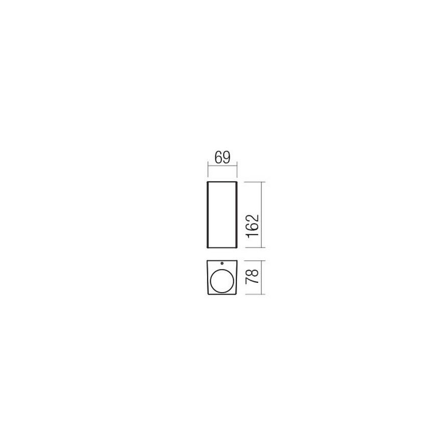 Redo 90531 - Applique murale extérieure BRIO LED/10W/230V 3000K IP54 marron