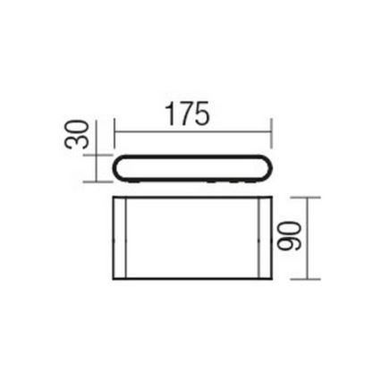 Redo 9054 - Applique murale LED extérieure POCKET LED/6W/230V IP54