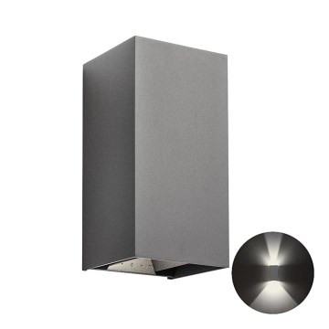 Redo 90568 - Applique murale extérieure VARY 2xLED/10W/230V 4000K IP54 anthracite