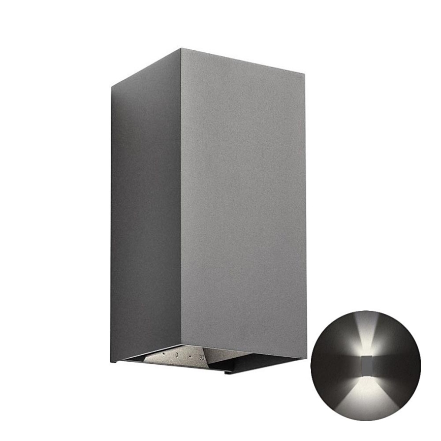 Redo 90568 - Applique murale extérieure VARY 2xLED/10W/230V 4000K IP54 anthracite