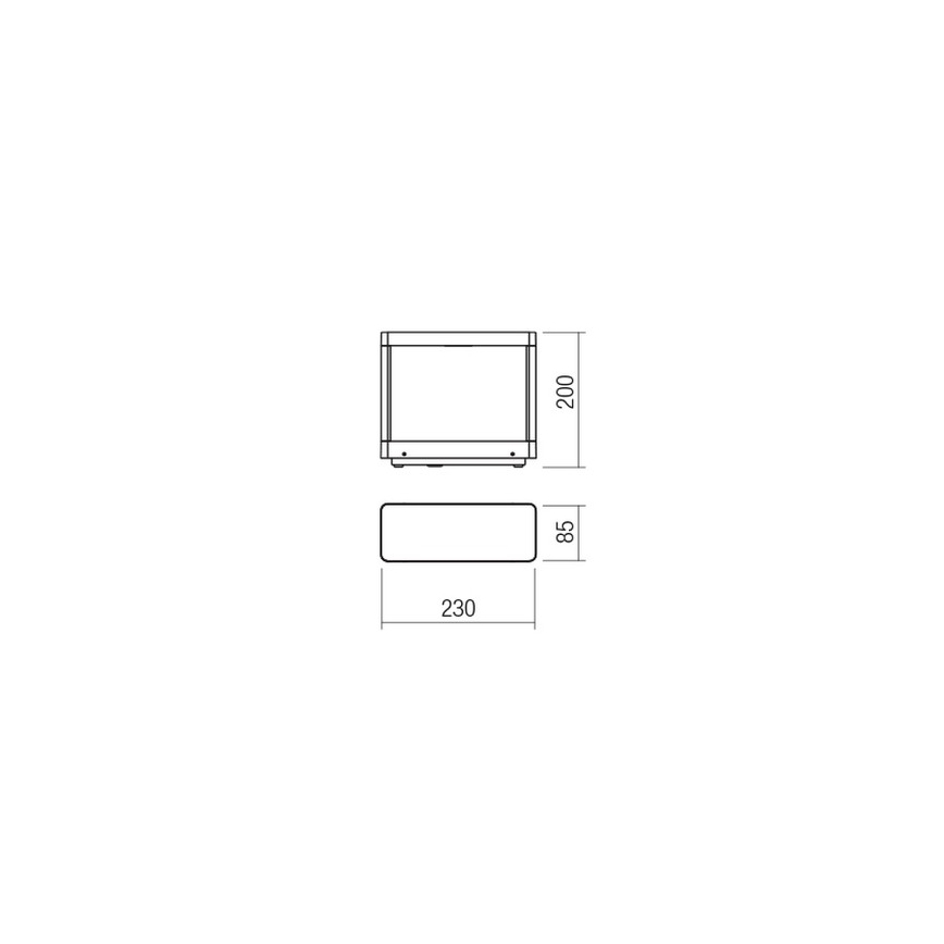 Redo 90580 - Lampe d'extérieur LED WAKE LED/8W/230V 3000K 20 cm IP65 anthracite