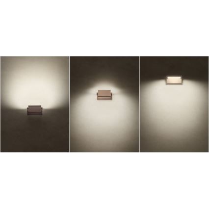 Redo 90588 - Applique murale extérieure FLIP avec détecteur LED/20W/230V 3000K IRC 90 IP54 marron