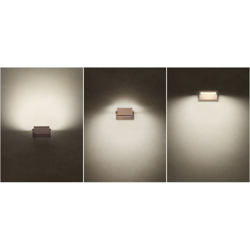 Redo 90588 - Applique murale extérieure FLIP avec détecteur LED/20W/230V 3000K IRC 90 IP54 marron