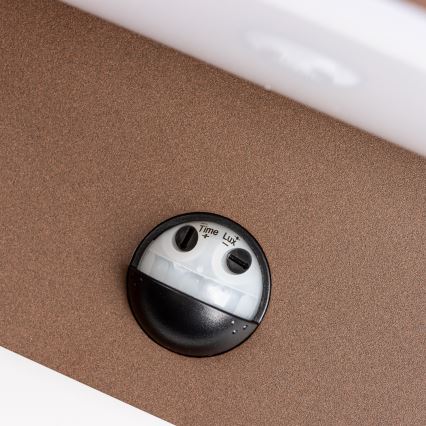 Redo 90588 - Applique murale extérieure FLIP avec détecteur LED/20W/230V 3000K IRC 90 IP54 marron