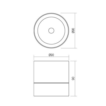 Redo 90628 - Spot LED d'extérieur SHAFT, 13 W, 230 V, 3000 K, Ø 9 cm, IP65, brun