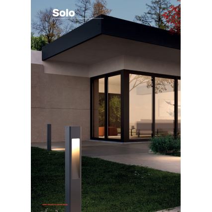 Redo 90672 - Luminaire extérieur SOLO 1xGU10/35W/230V 70 cm IP65 anthracite