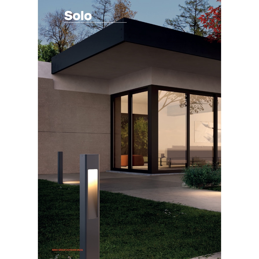 Redo 90672 - Luminaire extérieur SOLO 1xGU10/35W/230V 70 cm IP65 anthracite