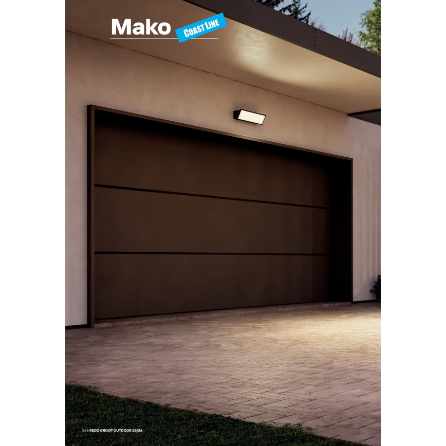 Redo 90678 - Applique murale d'extérieur LED MAKO LED/65W/230V 3000K IP65 anthracite