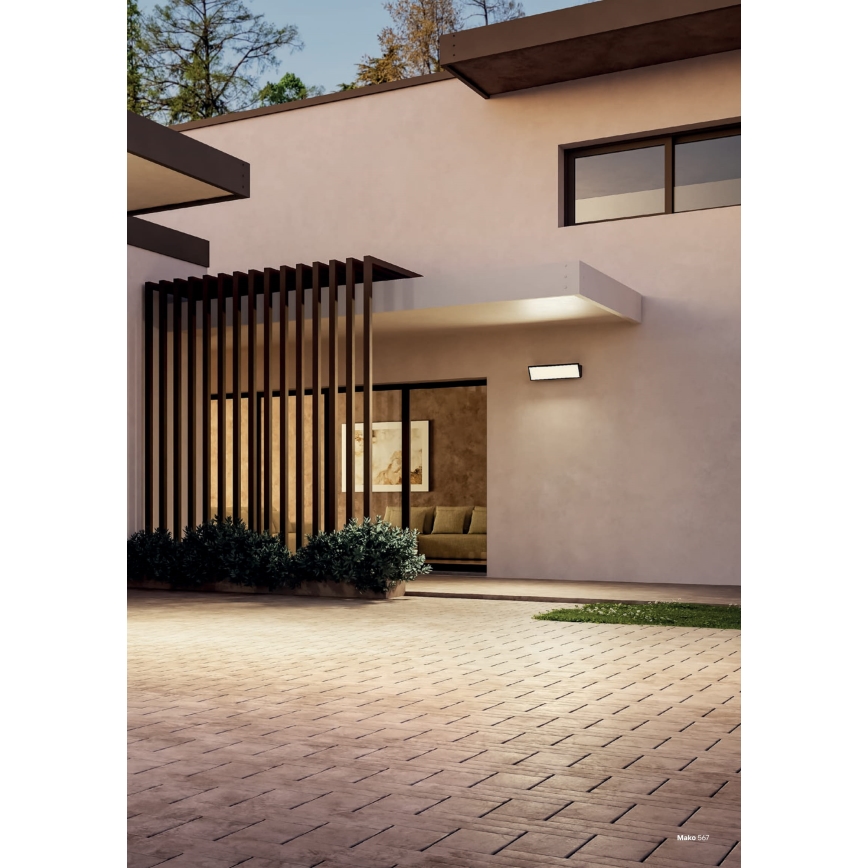 Redo 90678 - Applique murale d'extérieur LED MAKO LED/65W/230V 3000K IP65 anthracite