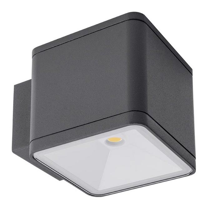 Redo 9069 - Applique murale d'extérieur LED BETA, 6 W, 230 V, 3000 K, IP54, anthracite