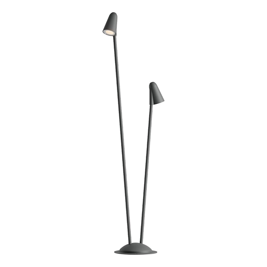 Redo 90711 - Lampe d'extérieur LED NIVALIS 2xLED/6,9W/230V 3000K 110 cm IP65 anthracite