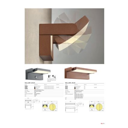 Redo 90715 - Applique murale d'extérieur FLIP LED/40W/230V 3000/4000/5000K CRI 90 IP54 anthracite