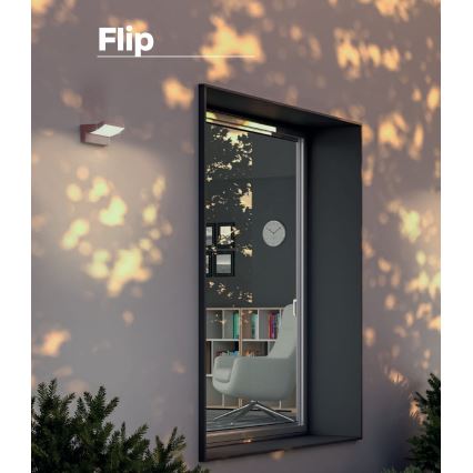 Redo 90716 - Applique murale extérieure FLIP LED/40W/230V 3000/4000/5000K IRC 90 IP54 marron