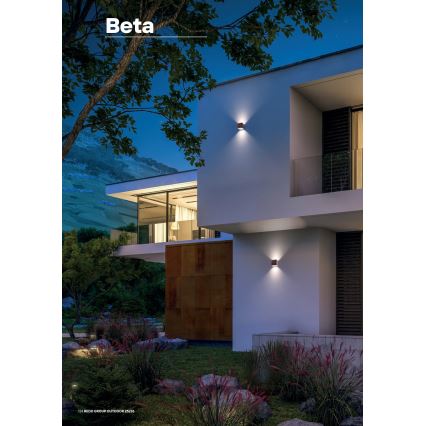 Redo 9080 - Applique murale extérieure BETA LED/6W/230V 3000K IP54 marron