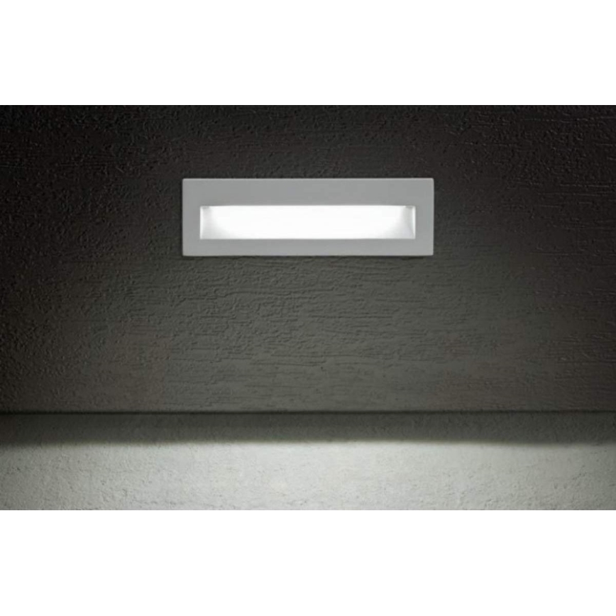 Redo 9091 - Éclairage d'escalier extérieur IGOR LED/6W/230V 3000K IP54 blanc