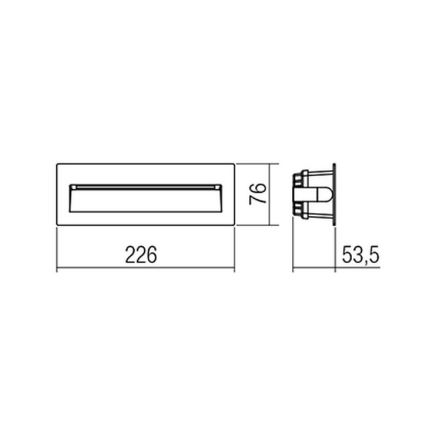 Redo 9092- Éclairage d'escalier extérieur IGOR LED/6W/230V 3000K IP54 anthracite
