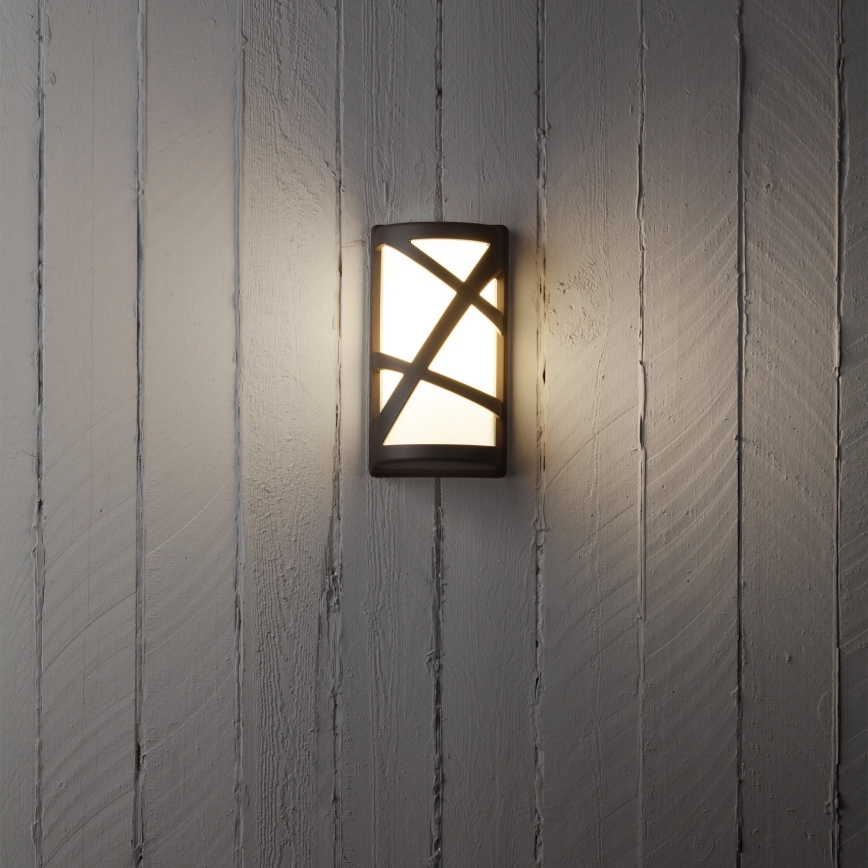 Redo 9097 - Applique murale extérieure VORTEX 1xE27/42W/230V IP44 brun