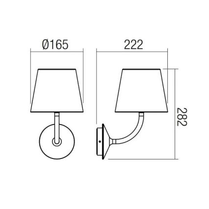 Redo 9125 - Applique murale extérieure LED GIORGIO LED/7W/230V IP65 noir