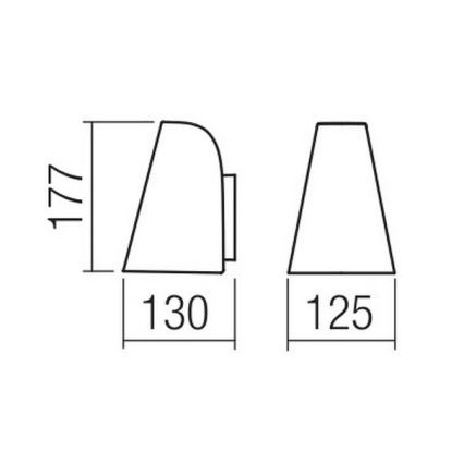 Redo 9529 - Applique murale ALVAR 1xGU10/35W/230V IP44