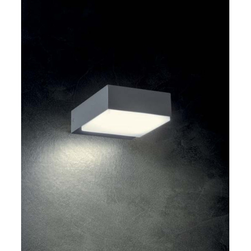 Redo 9560 - Applique murale extérieure CUBE LED/7W/230V 3000K IP54 anthracite