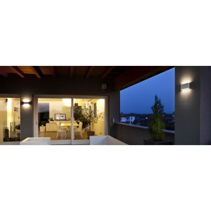 Redo 9622 - Applique murale d'extérieur LED KLIPPE LED/13W/230V 3000K IP54 blanche