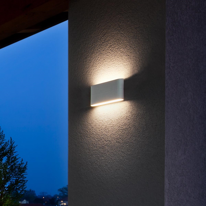 Redo 9622 - Applique murale d'extérieur LED KLIPPE LED/13W/230V 3000K IP54 blanche
