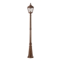 Redo 9662 - Luminaire d'extérieur ESSEN 1xE27/70W/230V 221,5 cm IP44 brun/patiné