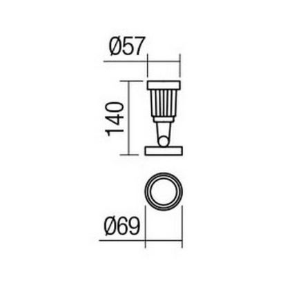 Redo 9997 - Lampe extérieure TIM LED/5W/230V 3000K IP65