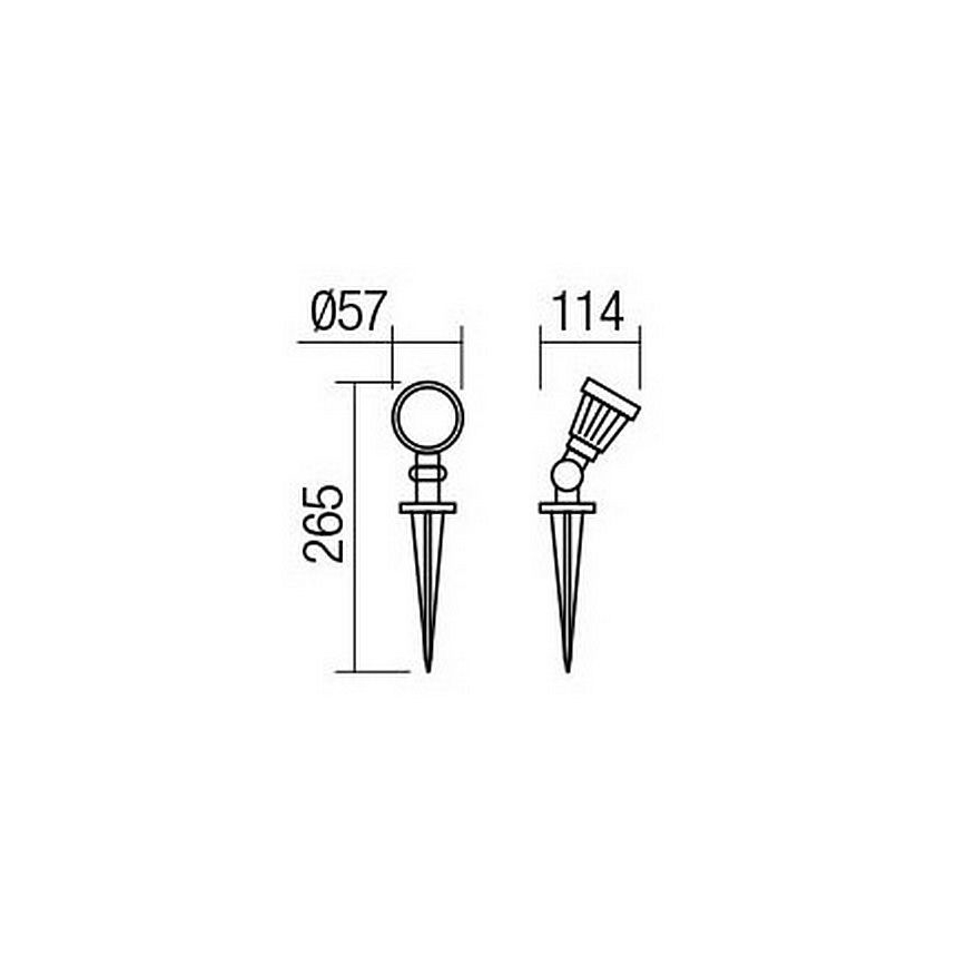 Redo 9998 - Lampe extérieure TIM LED/5W/230V 4000K IP65