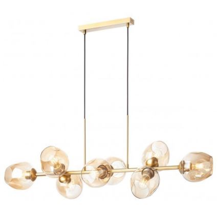 Redo A01-2621-Abat-jour de rechange pour lampe et lustre PIERCE, Ø 15 cm, doré/fumé
