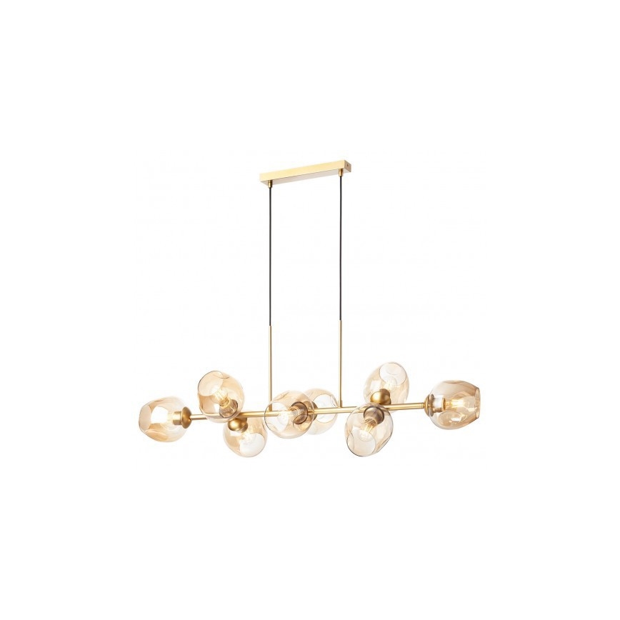 Redo A01-2621-Abat-jour de rechange pour lampe et lustre PIERCE, Ø 15 cm, doré/fumé