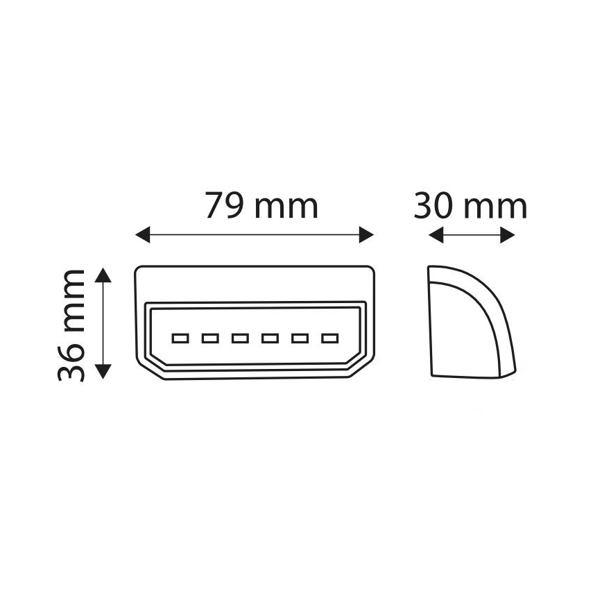 Réflecteur de lumière LED LICE LED/0,2W/12-24V IP67